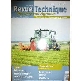 Revue Technique Machinisme Agricole N Moteur Deutz Motor Tcd