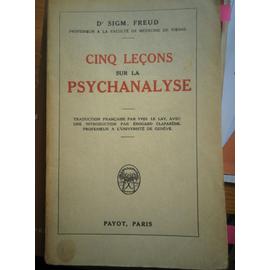 Cinq Le Ons Sur La Psychanalyse Livre Ancien Rakuten