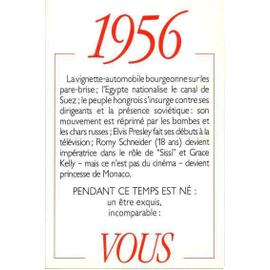 1956 Principaux événements de l année Carte d anniversaire Rakuten