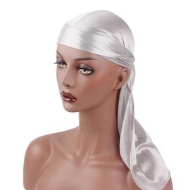 Bandeau de Tête Durag Bandeau Pirate Hat Flexible Capuchon Soyeux Durag