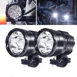 Phare Moto Feux Additionnels Led W Ronde Led Phares Avant Moto Anti