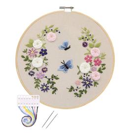 Gamme Compl Te De Kit De D Marrage De Broderie Avec Motif Floral