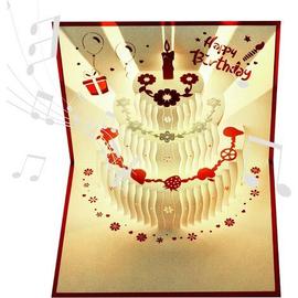 Light Music Carte Pop Up Joyeux Anniversaire Cartes Popup