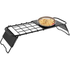 1pcs Grille De Camping Pliante Table De Grill Pliante Avec Bureau En