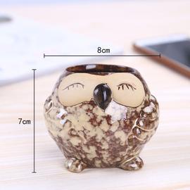 Pots De Fleurs De Hibou En C Ramique Mini Jardini Res En Carton Pot