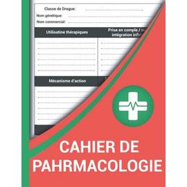 Cahier De Pharmacologie Feuille De Révision Des Médicaments Pour Les