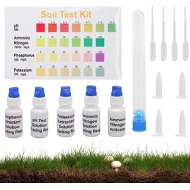 Test De Sol 5 Bouteilles De Solution Liquide PH Azote Phosphore