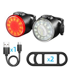 Ensemble d éclairage de vélo 6 lumières de vélo LED avant et arrière