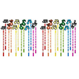 Crayons De Notes De Musique Pices Crayons Rayures Colores En