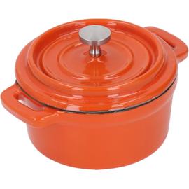 Mini Casserole à Soupe Marmite en Fonte Émaillée Antiadhésive de 9 9cm