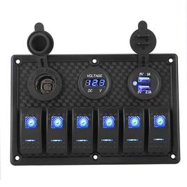 Panneau D Interrupteur Bascule Led V V Gangs Pour Voiture