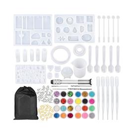 Kit de Moules de Moulage en RéSine éPoxy Moule en Silicone avec Colle