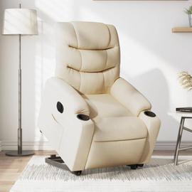 Vidaxl Fauteuil Inclinable Lectrique Cr Me Tissu Rakuten