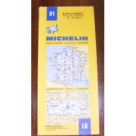 Carte routière Michelin N 91 carte A 1 200000 Clermont férrand