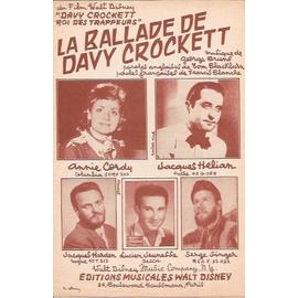 La Ballade De Davy Crockett Partitions Song Books Rakuten