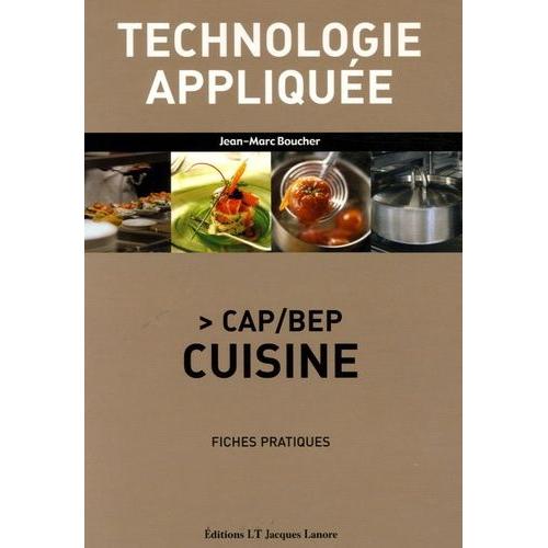 Technologie Appliquée Cap Bep Cuisine Fiches Pratiques Rakuten