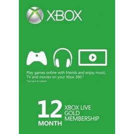 Abonnement Xbox Live Gold Mois Cartes De Jeux Rakuten