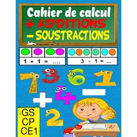 Additions Et Soustractions Cahier De Calcul Gs Cp Ce Colorier Et