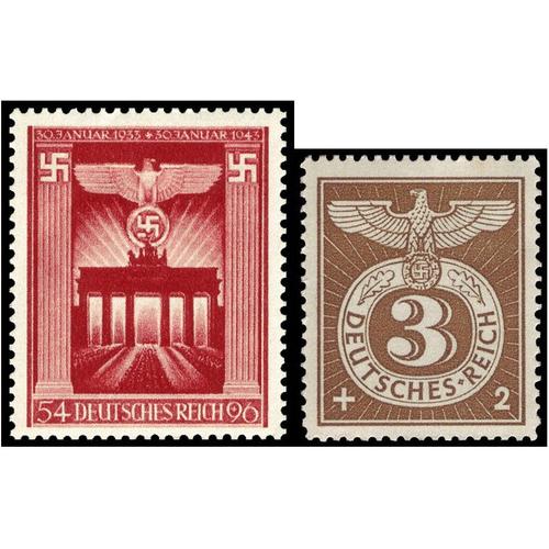 Allemagne 3ème reich 1943 beaux timbres yvert 761 10ème anniversaire