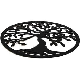 Arbre De Vie Noir Blanc Couleur D Coup Au Laser D Coration Murale