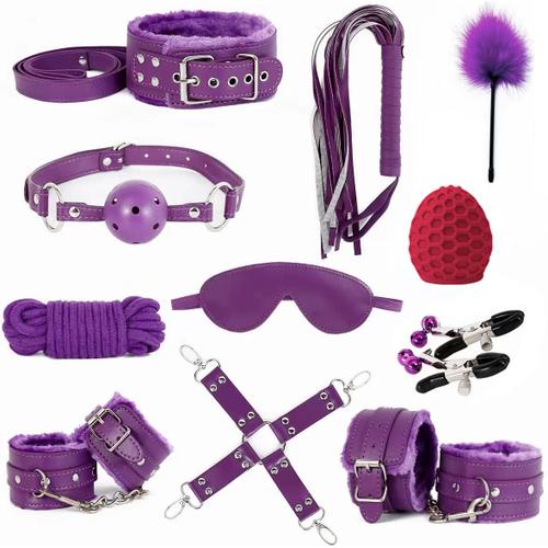 Bdsm Bondage Kit Leather Bondage Set Restraint Kits Adult Sex Games