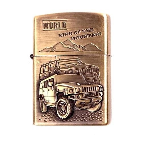 Briquet Tempête À Essence réplique de Zippo Hummer En Relief The