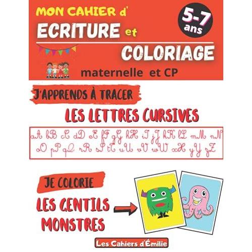 Cahier D Criture Cursive Et De Coloriage Apprendre En Samusant