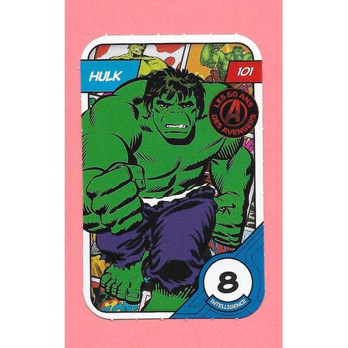 Carte Marvel 2023 Défie Tes Héros N 101 Hulk Leclerc Rakuten