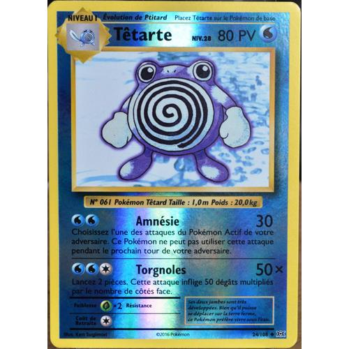 Carte Pokémon 24 108 Têtarte Niv 28 80 PV REVERSE XY Evolutions