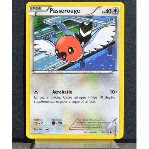 Carte Pokémon 82 108 Passerouge XY06 Ciel Rugissant NEUF FR Rakuten