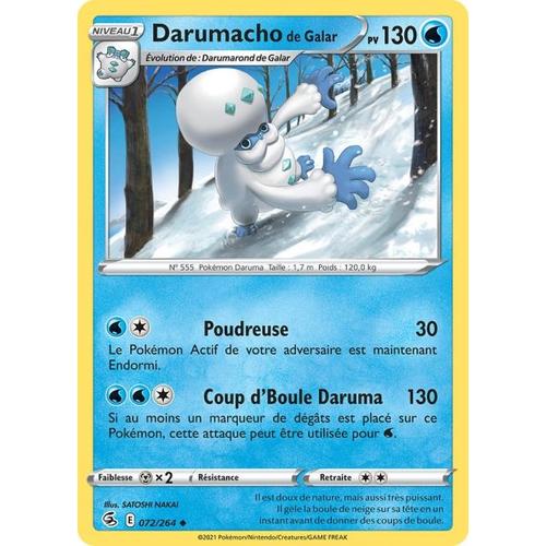 Carte Pokemon Darumacho De Galar P E Et Bouclier