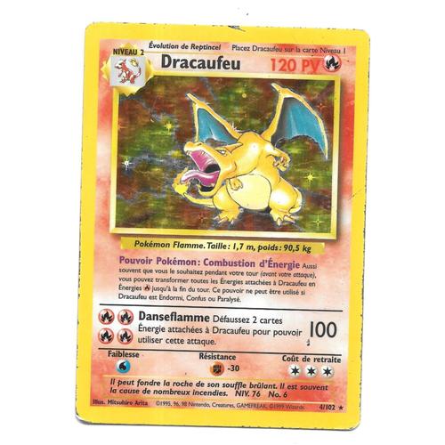 Carte Pok Mon Dracaufeu Wizards Set De Base Vf Rakuten