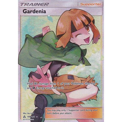 CARTE POKEMON DRESSEUR GARDENIA FLO 149 156 ULTRA RARE EN