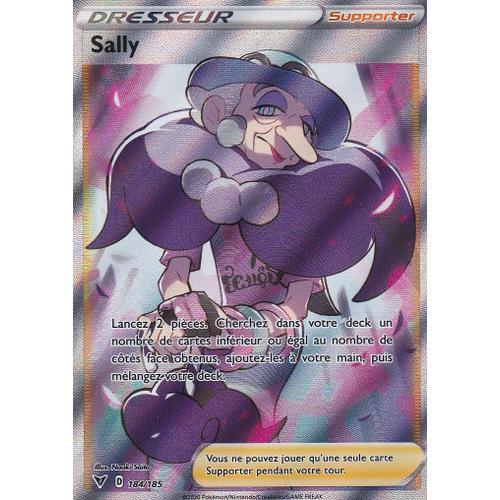 Carte pokemon dresseur sally 184 185 ultra rare épée et