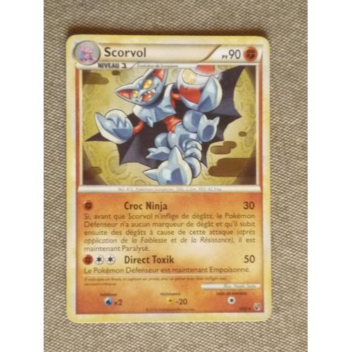 Carte Pokemon Scorvol Pv Cartes De Jeux Rakuten