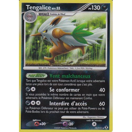 CARTE POKEMON TENGALICE 13 111 HOLO REVERSE POUVOIRS EMERGEANTS