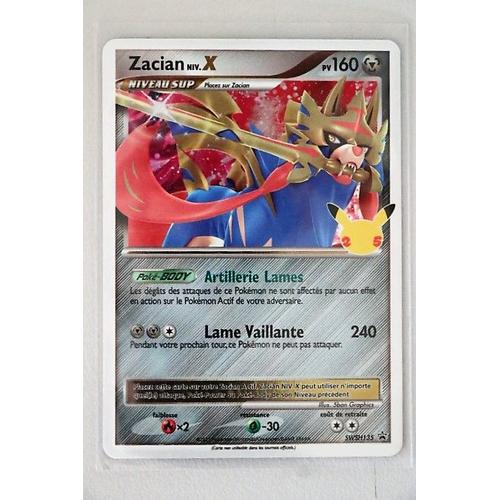 Carte Pokémon Zacian Niv X SWSH135 Célébrations 25 ans Rakuten