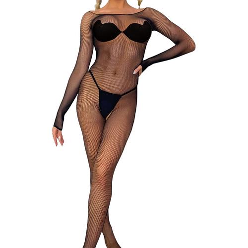 Combinaison R Sille Sexy Lingerie Manches Longues Femme Bodystocking