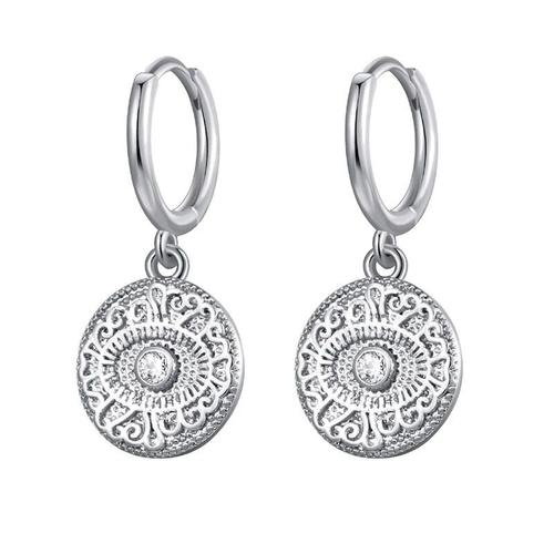 Crmya Boucles D Oreilles Rondes En Forme De Piece De Monnaie Pour