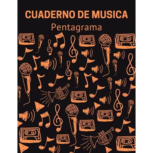 Cuaderno De Musica Pentagrama Libreta Notación Musical Cuaderno de