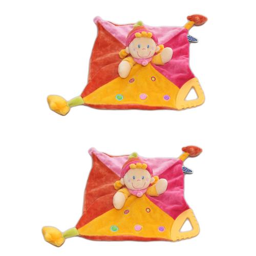 Doudou Plat Lot De 2 Poupee Fille Fillette Lutin Mots D Enfants Leclerc