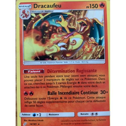 Dracaufeu 150 Pv Soleil Et Lune Duo De Choc 14 181 Rare Rakuten