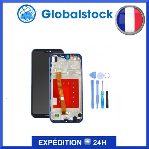 Ecran Lcd Vitre Tactile Sur Ch Ssis Pour Huawei P Lite Bleu