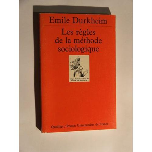 Les regles de la methode sociologique Dictionnaire et référence Rakuten