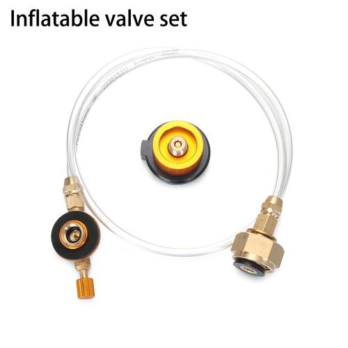 Ensemble de valve de gonflage de couleur Adaptateur de Camping à gaz