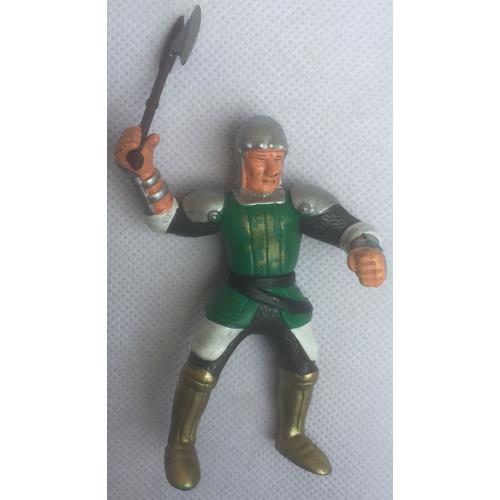 Figurine Chevalier avec Hache Chevalerie Moyen Age Château Fort