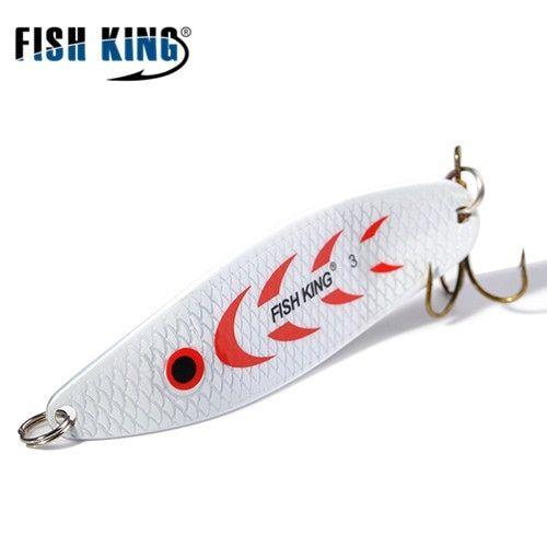 Fish King Leurre M Tallique Rigide De Type Cuill Re Avec Triple Hame On