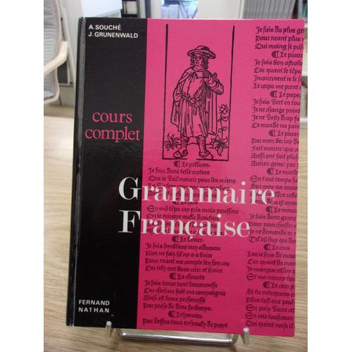 Grammaire française cours complet Manuels scolaires Rakuten