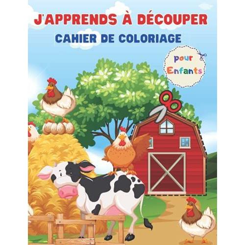 J Apprends D Couper Cahier De Coloriage Pour Enfants Livre Dactivit