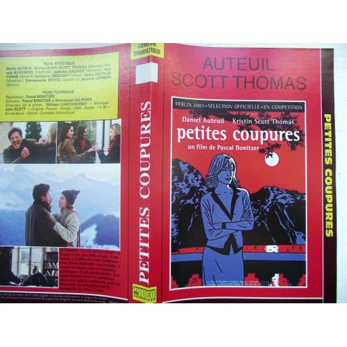 Jaquette du film Petites coupures 2002 réalisation pascal bonitzer